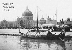 1893年シカゴ万博に登場したバイキング船